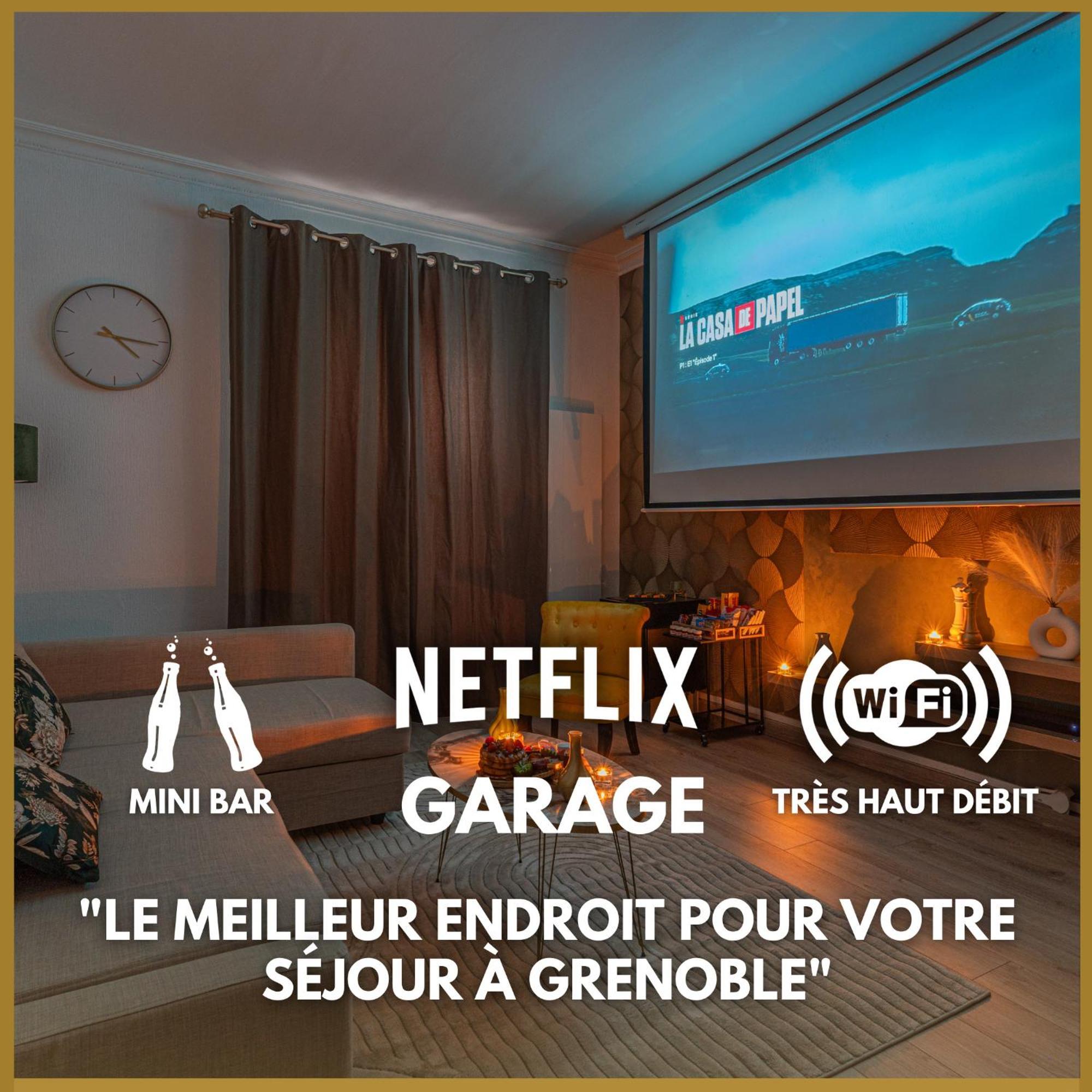 Ferienwohnung Luxury Cinephile - Netflix - 2 Balcons - Garage Prive - Minibar Grenoble Exterior foto